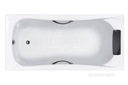Ванна акриловая Roca BeCool 180x80 прямоугольная белая ZRU9302782 - фото 101089