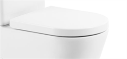 BELBAGNO Marino Сидение белое с металлическими креплениями и с системой Soft close - фото 104500