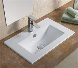 GID Раковина NYJ803-60 71109 встраиваемая сверху белая 61x40x17 GID-71109 - фото 106290