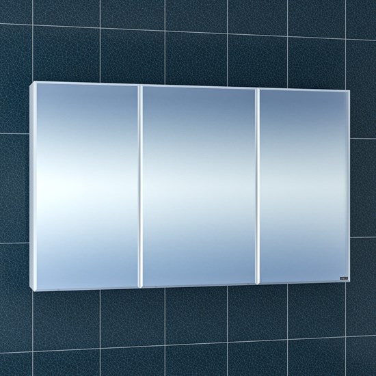 SANTA Зеркальный шкаф СаНта Стандарт 120 113019, цвет белый - фото 116271