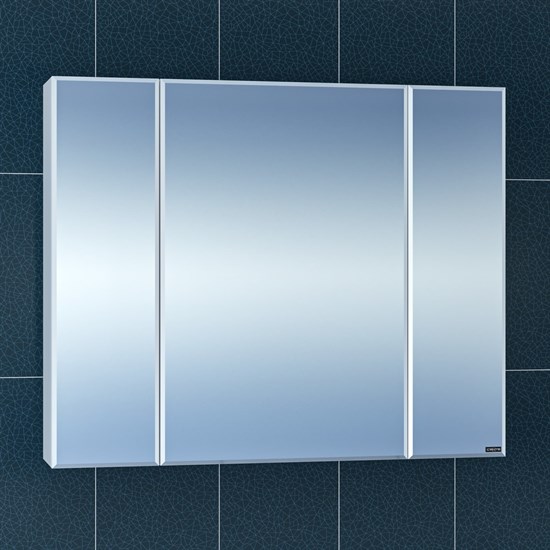 SANTA Зеркальный шкаф СаНта Стандарт 90 113017, цвет белый - фото 116282