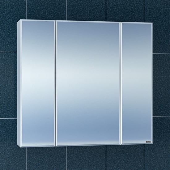 SANTA Зеркальный шкаф СаНта Стандарт 80 113010, цвет белый - фото 116288