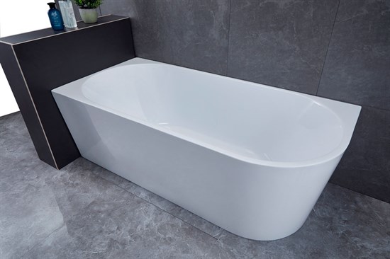 VINCEA Ванна акриловая VBT-402-1500L, 1500*750*580, цвет белый, левая, слив-перелив в комплекте, хром VBT-402-1500L