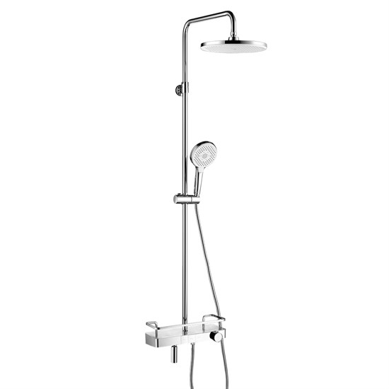 LEMARK Смеситель Tropic LM7011C для ванны и душа, термостатический с регулируемой высотой штанги - фото 117106