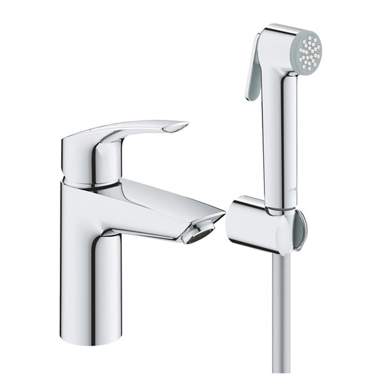 GROHE Смеситель для раковины Eurosmart 23124003 с гигиеническим душем - фото 145538