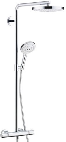HANSGROHE Душевая система Hansgrohe Raindance Select S 240 2 jet Showerpipe хром/белый 27129400 27129400