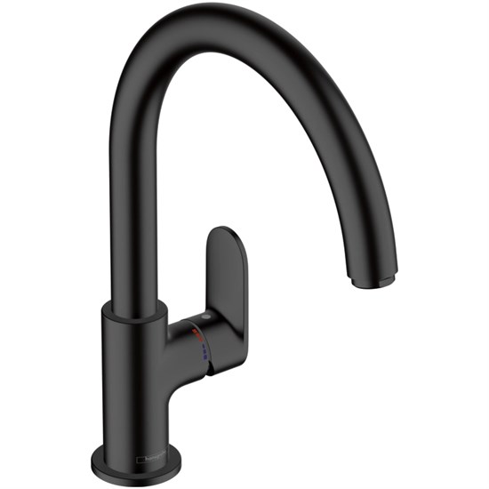 HANSGROHE Кухонный смеситель 260 однорычажный с поворотным изливом Hansgrohe Vernis Blend M35 71870670 черный - фото 148733