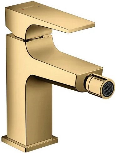 HANSGROHE Смеситель для биде со сливным клапан Push-Open Hansgrohe Metropol 32520990 золото - фото 149445