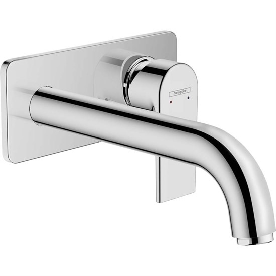 HANSGROHE Смеситель для раковины настенный излив 204 см Hansgrohe Vernis Shape 71578000 хром - фото 150444