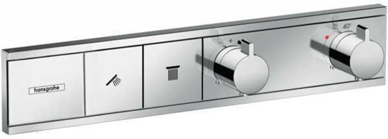 HANSGROHE Термостат для ванны Hansgrohe RainSelect на 2 потребителя 15380000 - фото 150684