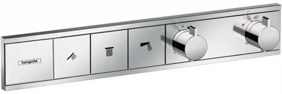 HANSGROHE Термостат для ванны Hansgrohe RainSelect на 3 потребителя 15381000 - фото 150690