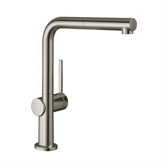 HANSGROHE Кухонный смеситель однорычажный, 270, с вытяжным изливом, 1jet, sBox Hansgrohe 72809800, под сталь - фото 151094