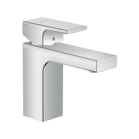 HANSGROHE Смеситель для раковины 100, с металлическим сливным гарнитуром Hansgrohe Vernis Shape 71568000, хром - фото 151142