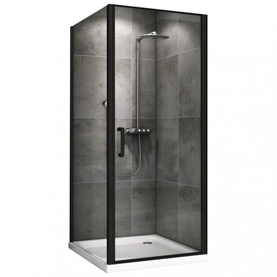 ABBER Душевой уголок  Sonnenstrand AG04090B-S75B, размер 90x75 см, двери распашные, стекло 6 мм AG04090B-S75B - фото 153065