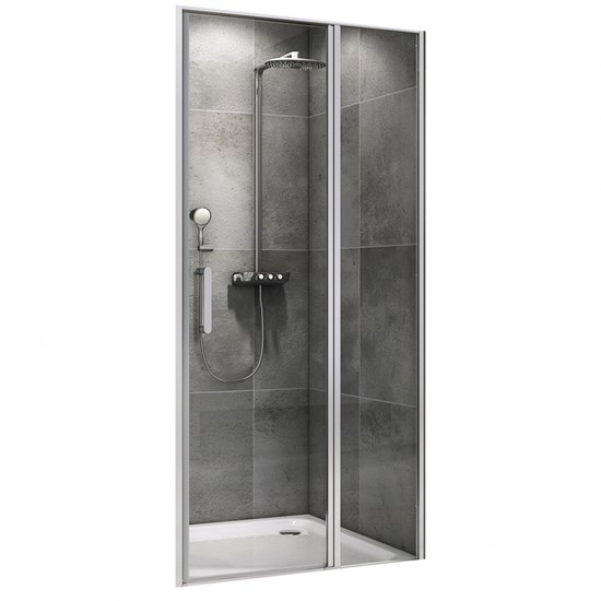 ABBER Душевая дверь  Sonnenstrand AG04100S, ширина 100 см, двери распашные, стекло 6 мм AG04100S - фото 153704