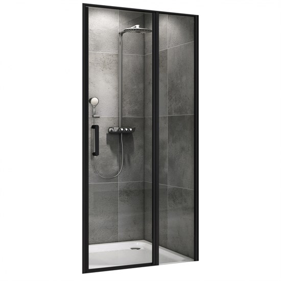 ABBER Душевая дверь  Sonnenstrand AG04120BS, ширина 120 см, двери распашные, стекло 6 мм AG04120BS - фото 153716