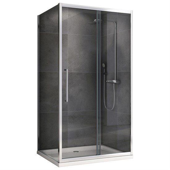 ABBER Душевой уголок  Schwarzer Diamant AG30140H-S70, размер 140x70 см, двери раздвижные, стекло 6 мм AG30140H-S70 - фото 154050