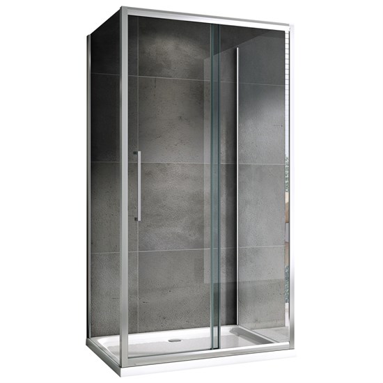 ABBER Душевой уголок  Schwarzer Diamant AG30140H-S70-S70, размер 140x70 см, двери раздвижные, стекло 6 мм AG30140H-S70-S70 - фото 154055
