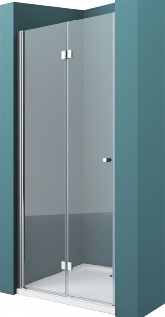 BELBAGNO Albano Душевая дверь в нишу, размер 100 см, двери складные, стекло 6 мм - фото 181230