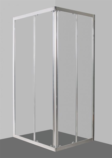 BELBAGNO Due Душевой уголок прямоугольный, размер 100х80 см, двери раздвижные, стекло 5 мм - фото 181519