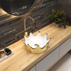 Bronze de Luxe ДИЗАЙНЕРСКИЕ РАКОВИНЫ Раковина-чаша диаметр 40 см, золото Bronze de Luxe 4042WG