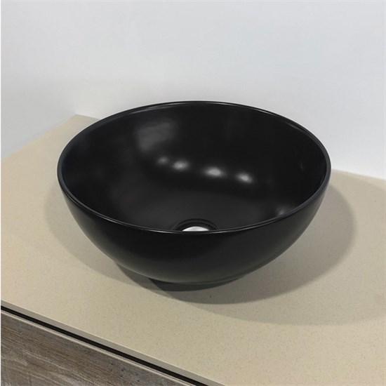 COMFORTY Раковина-чаша круглая диаметр 35 см, цвет черный - фото 200228