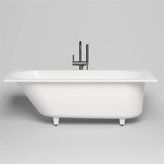 SALINI Ornella Встраиваемая ванна с прямоугольной чашей, регулируемые ножки, донный клапан "Up&Down" белый, сифон, интегрированный слив-перелив размер 170х80 см, белый - фото 202370