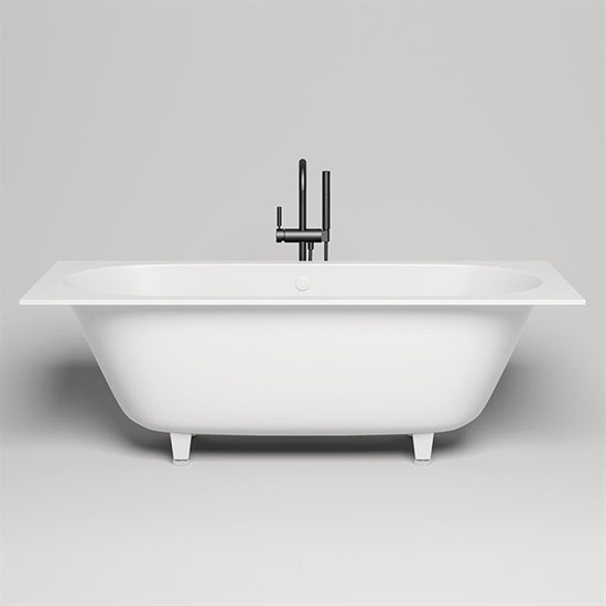 SALINI Ornella Встраиваемая ванна с прямоугольной чашей, регулируемые ножки, донный клапан "Up&Down" белый, сифон, интегрированный слив-перелив размер 170х75 см, белый - фото 202496