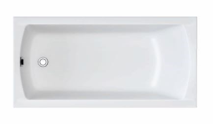 1MARKA Modern Ванна прямоугольная пристенная размер 165х70 см, цвет белый - фото 205143