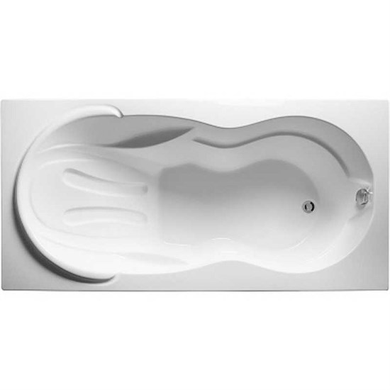 1MARKA Taormina Ванна прямоугольная пристенная размер 180х90 см, цвет белый - фото 205214