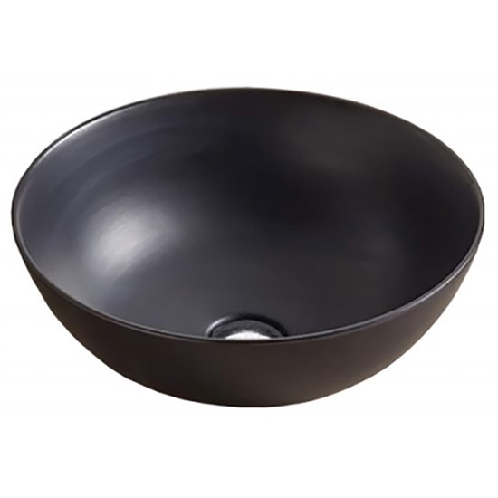 VELVEX Раковина накладная диаметр 40 см, цвет черный - фото 207631