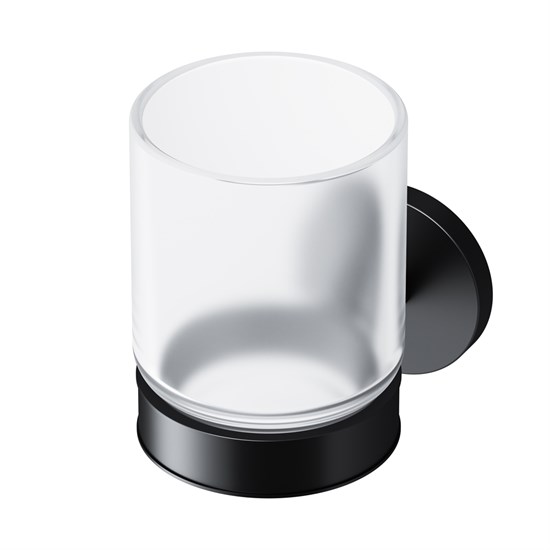 AM.PM X-Joy Стеклянный стакан с настенным держателем черный, черный - фото 209555
