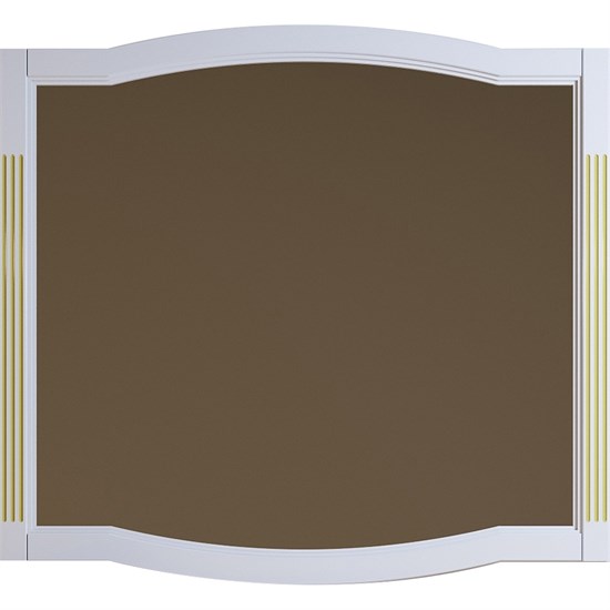 OPADIRIS Лаура Зеркало 120 см, белый матовый с золотой патиной - фото 209827