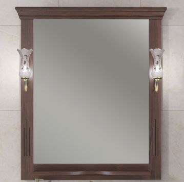 OPADIRIS Риспекто Зеркало с подсветкой 80 см, цвет орех антикварный - фото 211094