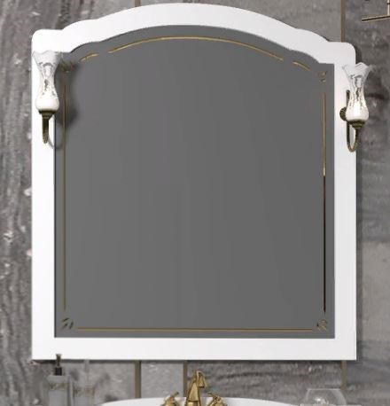 OPADIRIS Лоренцо Зеркало с подсветкой 100 см, цвет белый матовый - фото 211146