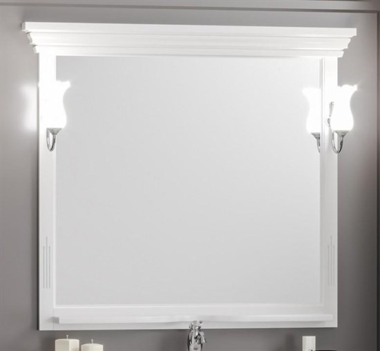 OPADIRIS Риспекто Зеркало с подсветкой 110 см, цвет белый матовый - фото 211151