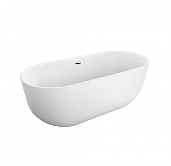 BELBAGNO Ванна акриловая овальная отдельностоящая размер 170x80 см, цвет белый - фото 213540