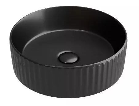CERAMICA NOVA Element Умывальник чаша накладная круглая (цвет Чёрный Матовый) 360*360*115мм - фото 217045