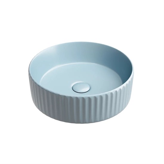 CERAMICA NOVA Element Умывальник чаша накладная круглая (цвет Голубой Матовый) 360*360*115мм - фото 217075