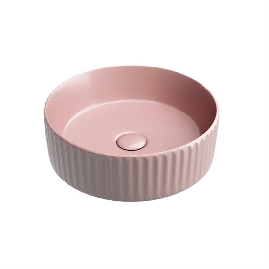 CERAMICA NOVA Element Умывальник чаша накладная круглая (цвет Розовый Матовый) 360*360*115мм - фото 217090