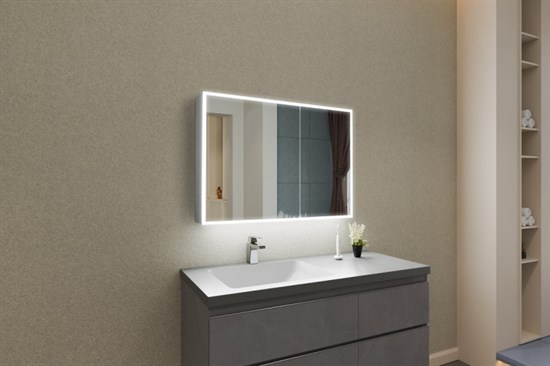 ESBANO Зеркальный шкаф с подсветкой размер: 80х70х14 - фото 218503