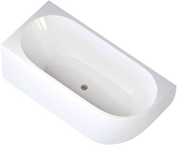 AQUANET Family Ванна акриловая асимметричная пристенная размер 180x80 см, белый - фото 218826