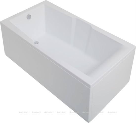AQUANET Vega Ванна акриловая прямоугольная встраиваемая / пристенная размер 190x100 см с каркасом, белый - фото 219687