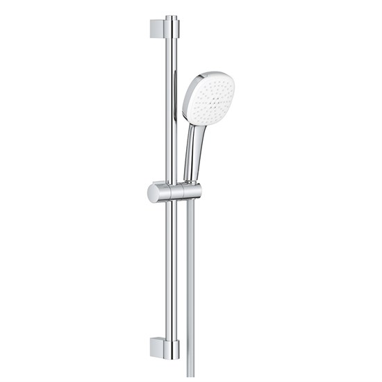 GROHE Tempesta Cube 110 Душевой гарнитур, 2 режима струи, душевая штанга 600 мм, шланг 1750 мм, хром GROHE-26748003 - фото 224290