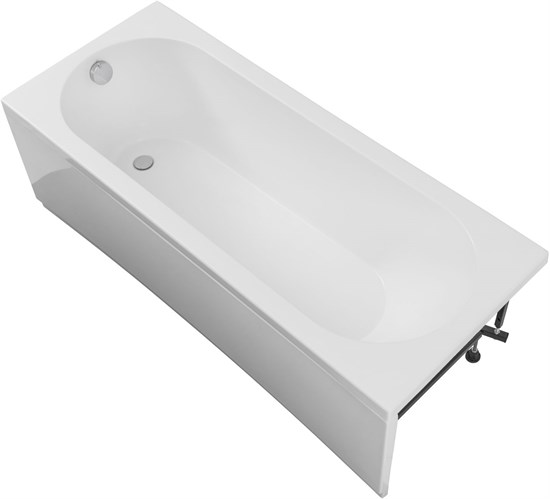 AQUANET Lotos Акриловая ванна Встраиваемая / пристенная прямоугольная с каркасом, размер 170x70 см,белый - фото 224970