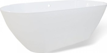 AQUANET Family Stone Ванна из искусственного камня отдельностоящая овальная размер 160x75 см,белый AQUANET- AQ-00332889