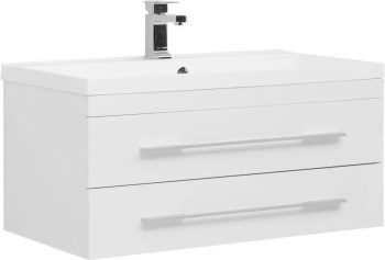 AQUANET Тумба с раковиной Нота подвесная 90 белый AQUANET-287708 - фото 226371