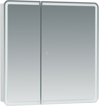AQUANET Зеркальный шкаф Оптима 70 с LED подсветкой - фото 226849