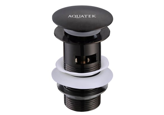 AQUATEK Сливной набор для раковины , матовый черный AQ6001MB - фото 230268