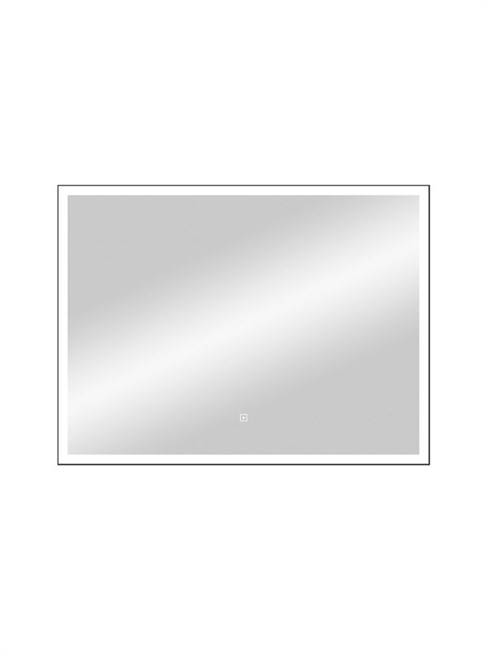CONTINENT Зеркало с подсветкой прямоугольное (ШxВ) 60x80 см, сенсор, цвет черный ЗЛП183
